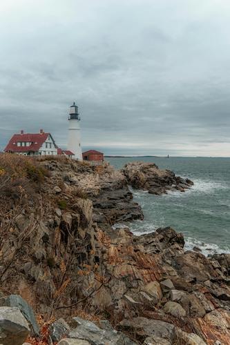 Ocean views from the coast of Maine