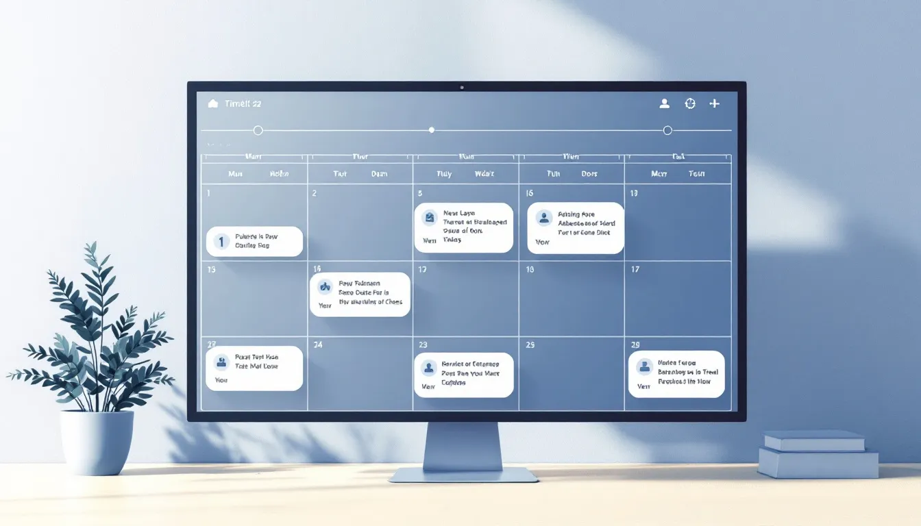 A calendar with marked dates representing the timeline of the probate process.