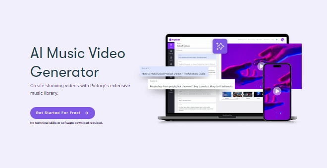 Pictory AI Music Video Generator