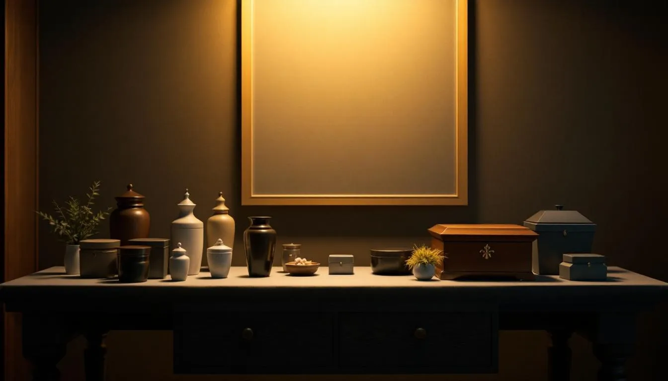 Verschiedene Arten von Tierkremierungen, einschließlich Einzel- und Gemeinschaftseinäscherungen, dargestellt in einer Preisliste.