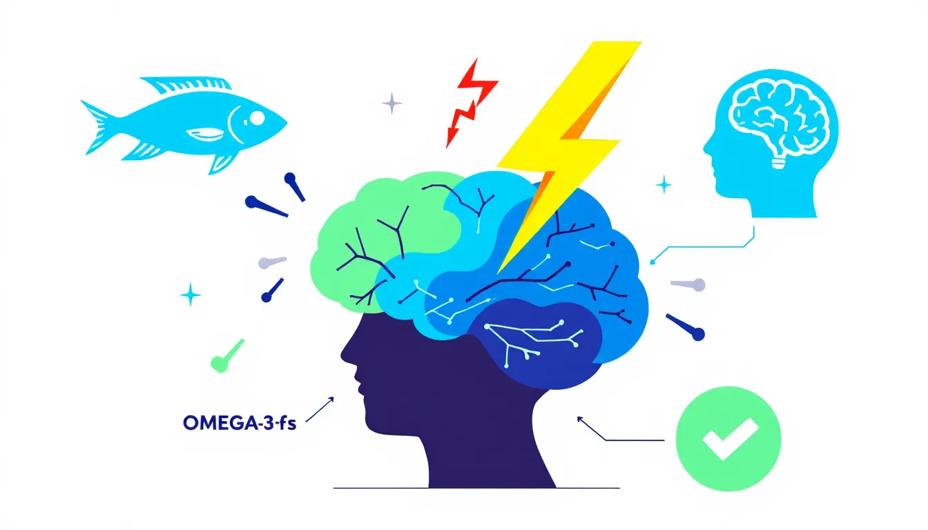 Top 5 Essential Vitamins for Nervous System Health 3 An illustration of omega-3 fatty acids, highlighting their importance for brain and nerve function.
