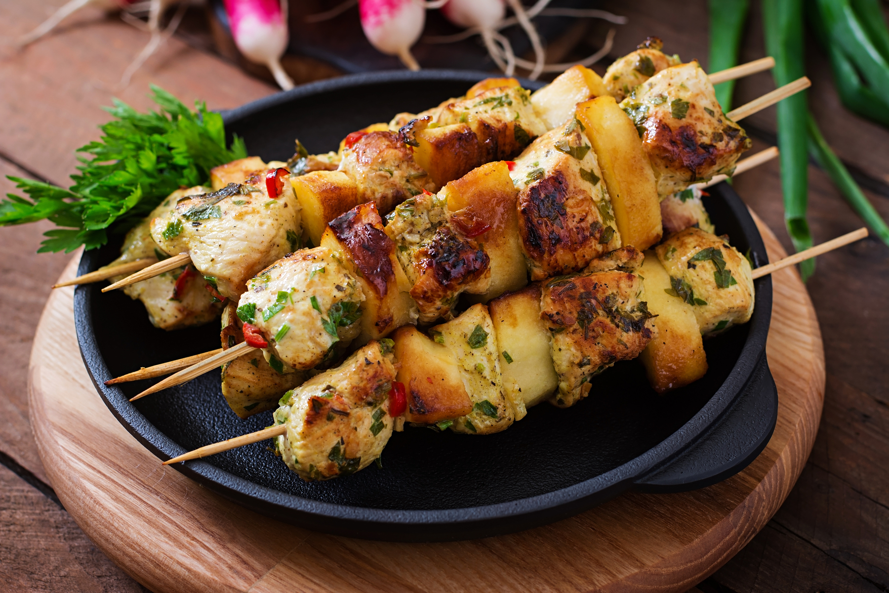 Paneer Tikka - Delicious Indian grilled cheese cubes with spices.