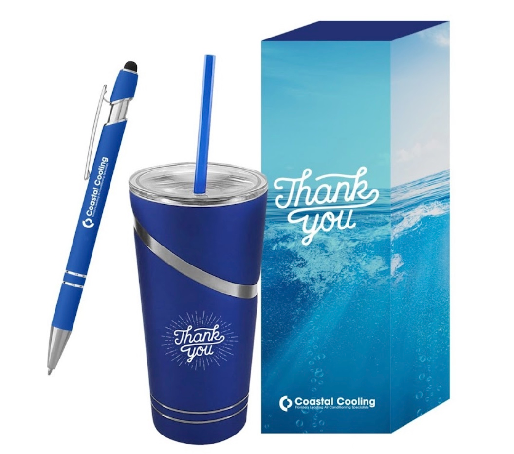 Unique promotional swag like cups and pens can set your brand apart