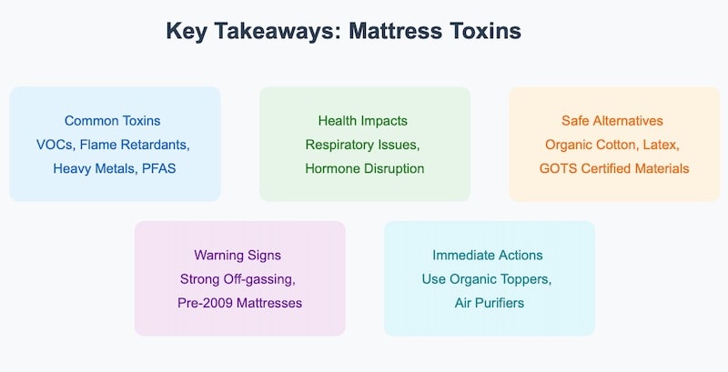 toxins in mattresses key takeaways