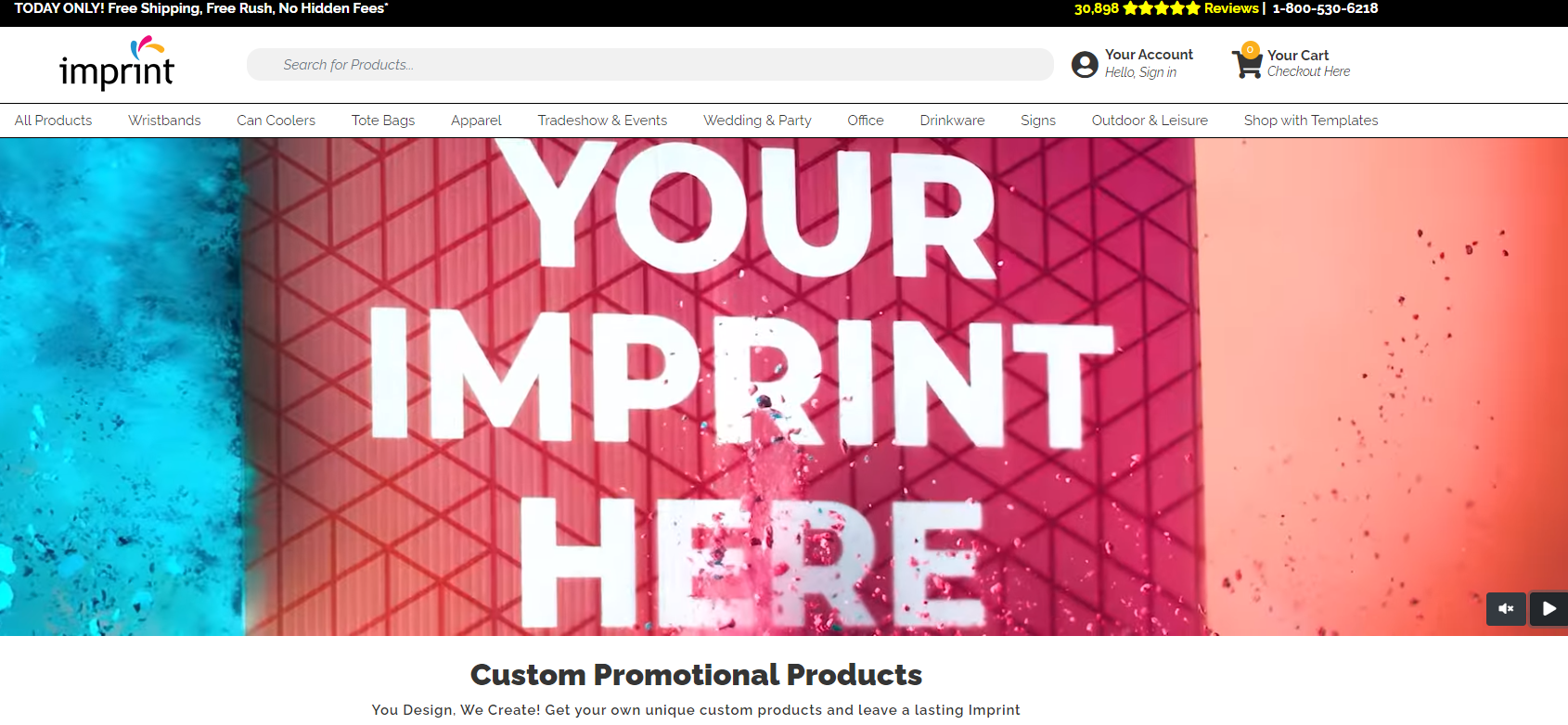 imprint custom promotional products