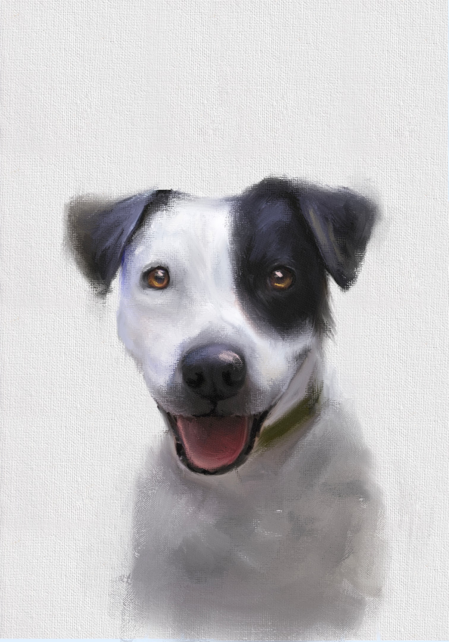 Different unique art styles for pet canvases including realistic, abstract, and pop art.