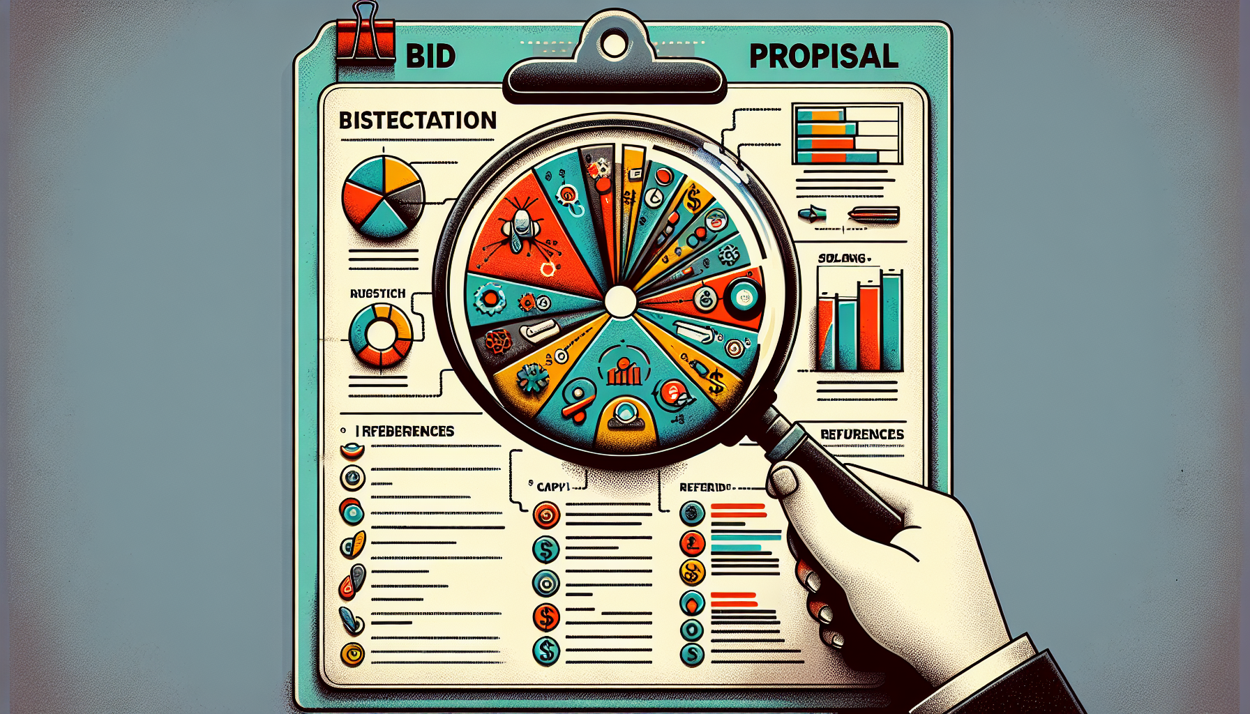 Illustration of a comprehensive bid proposal
