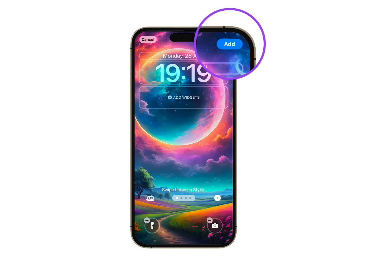 Way 4: How to Change Wallpaper on iPhone from Lock Screen (3)