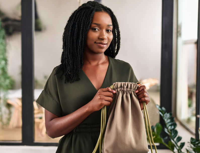 customising drawstring bags - branded drawstring bags - drawstring bag - South Africa - zip pocket bag