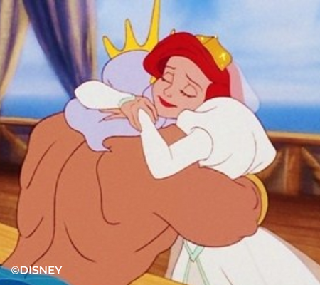 Ariel's wedding in the Disney movie