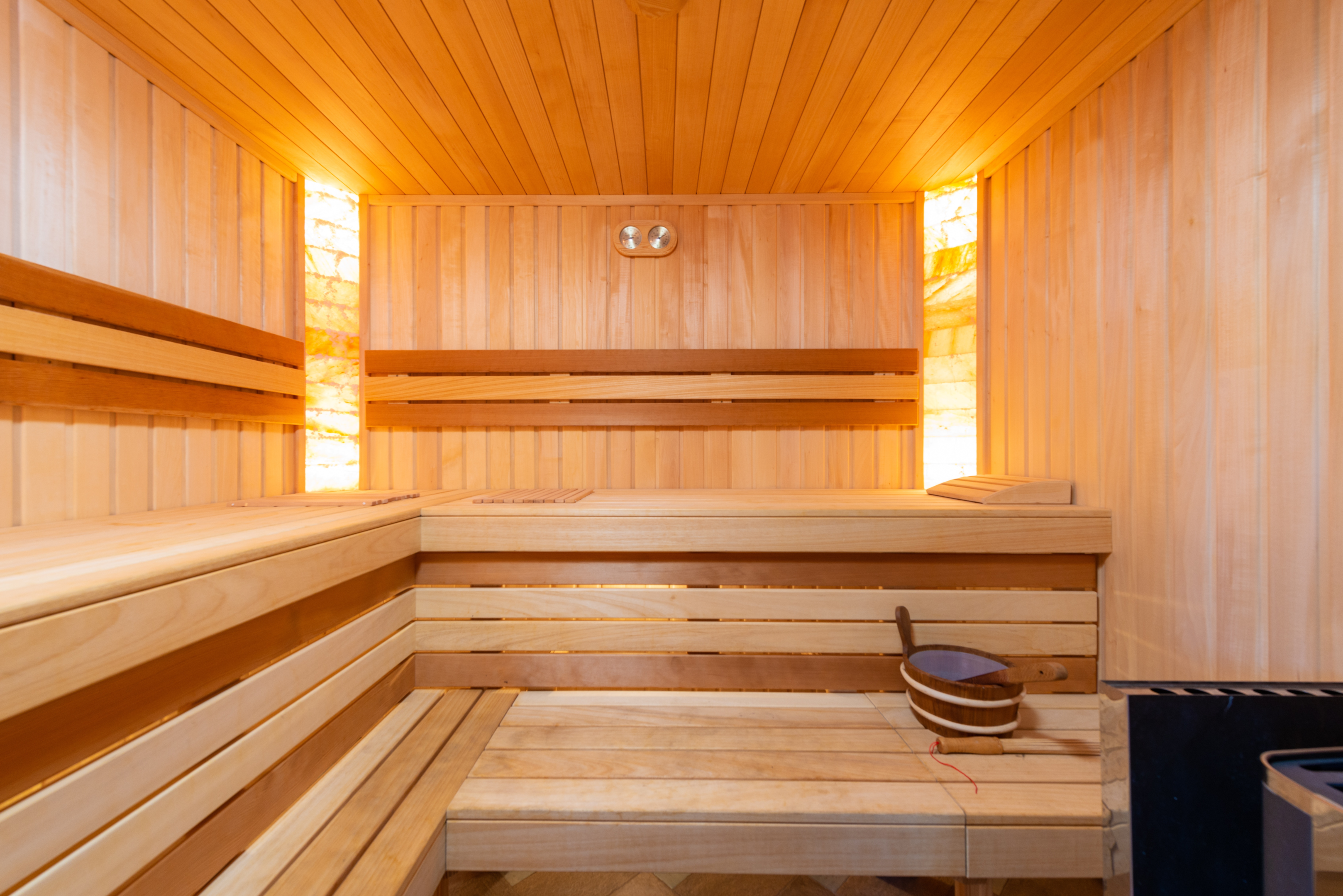 dry vs traditional sauna photo