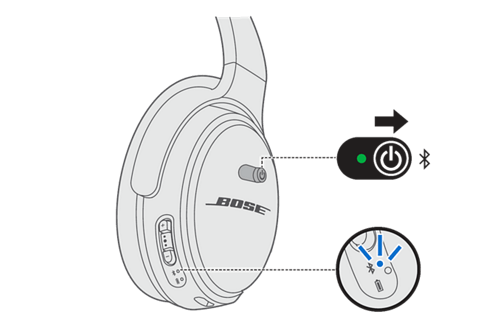 connect Bose headphones to MacBook