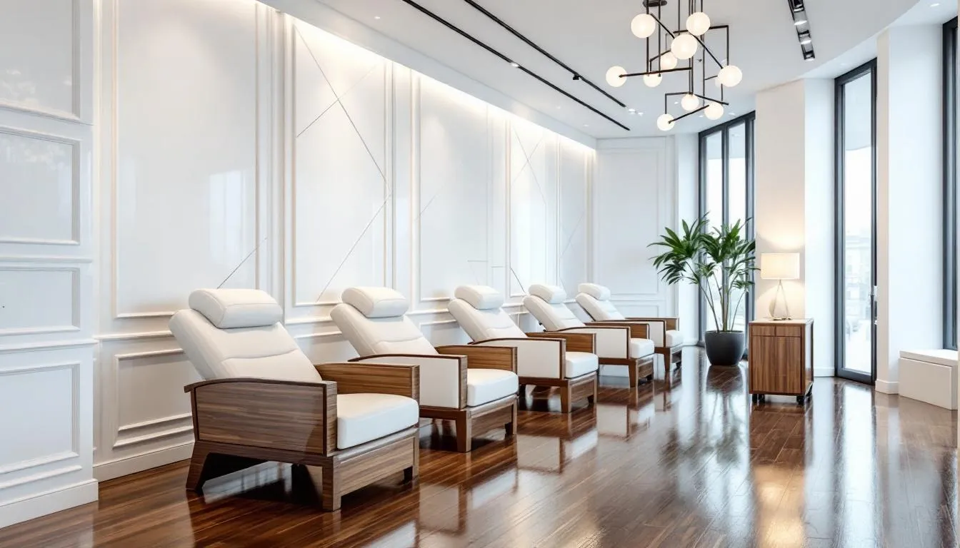 Ambiente laboral positivo en un salón de belleza.