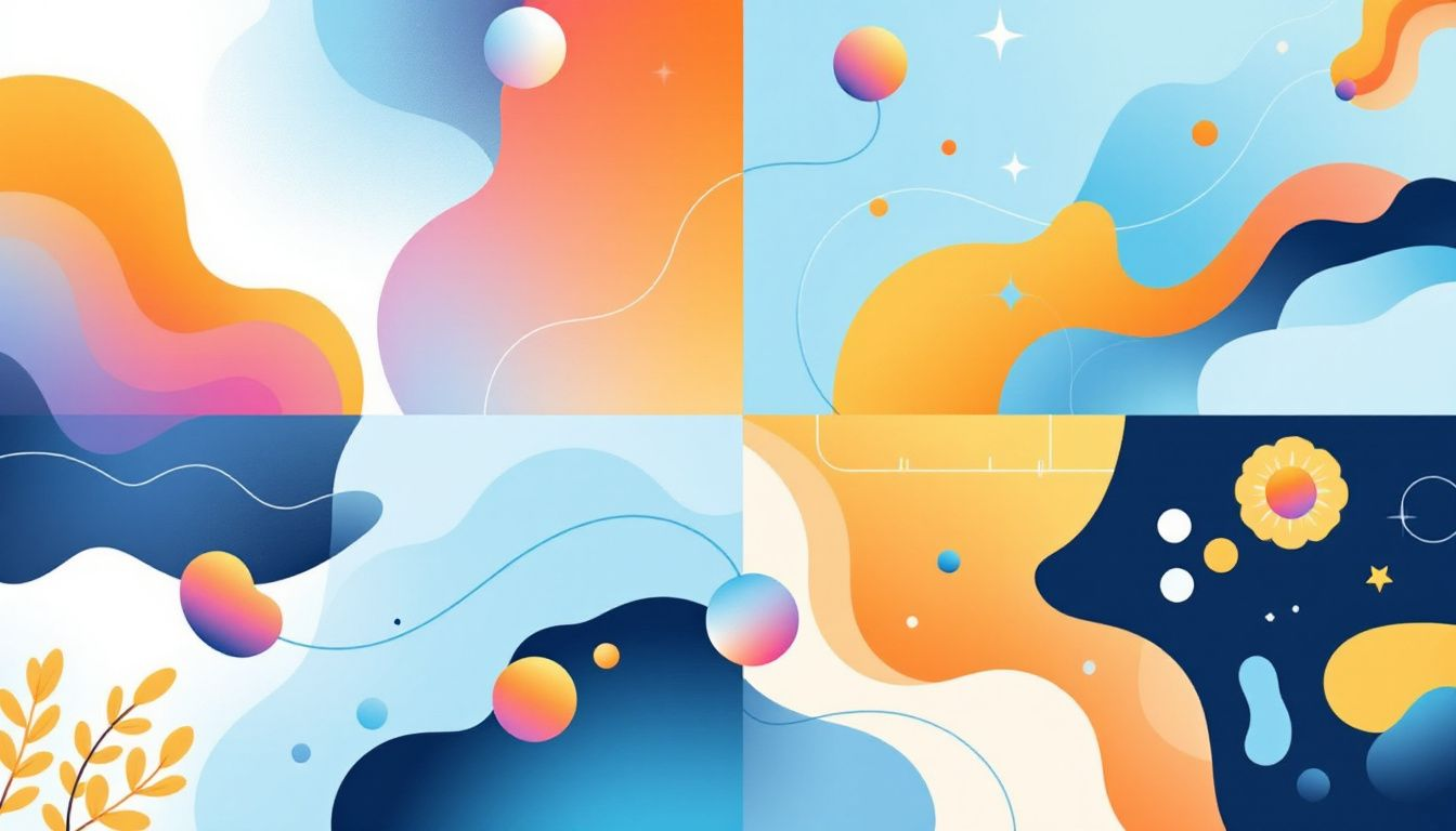 An illustration of a cohesive color palette for branding.