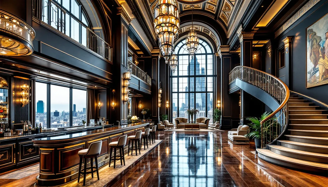 Et luksuriøst herretur hotel med imponerende interiør til en perfekt herretur weekend.