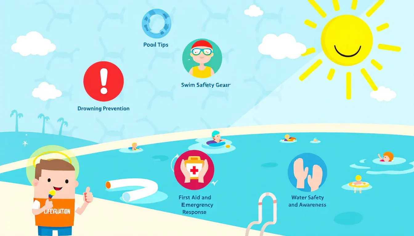 Monitoring and supervision practices for swimming pools.