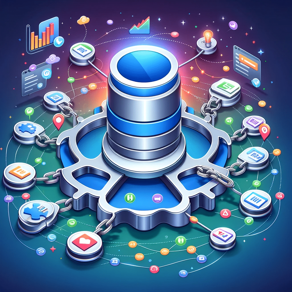 Ilustración sobre la importancia de backlinks en SEO con motor de búsqueda y conexiones web | Posiciona.Digital