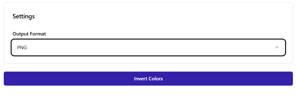 Invert colors button