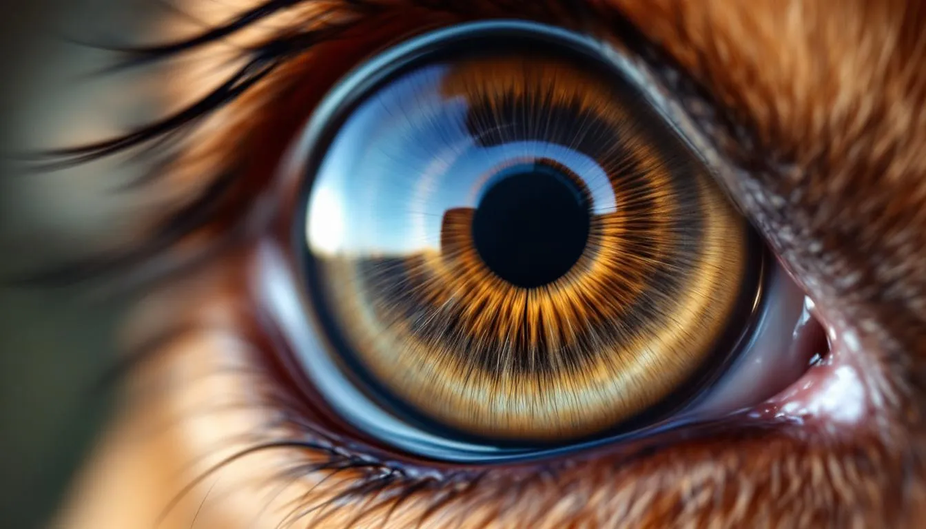 A close-up photograph of a dog