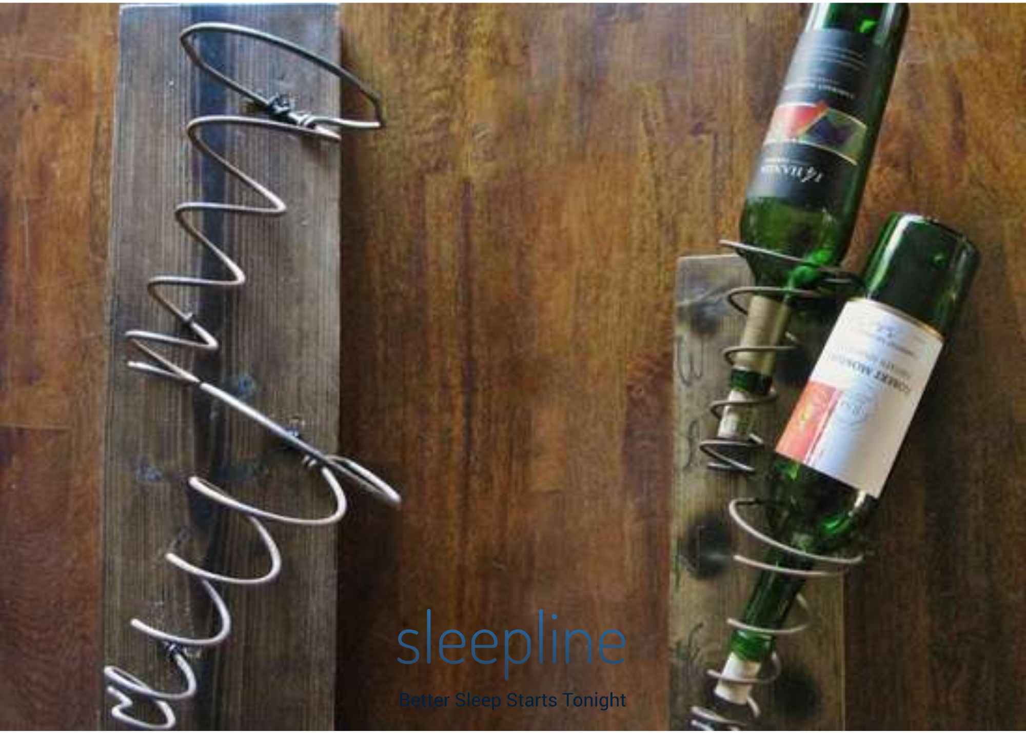 Upcycling mattress springs into a wine rack