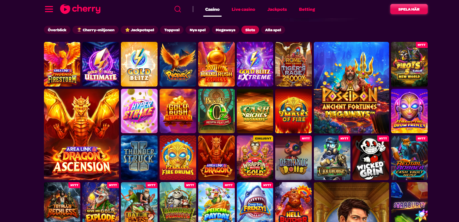 Slots och spelautomater