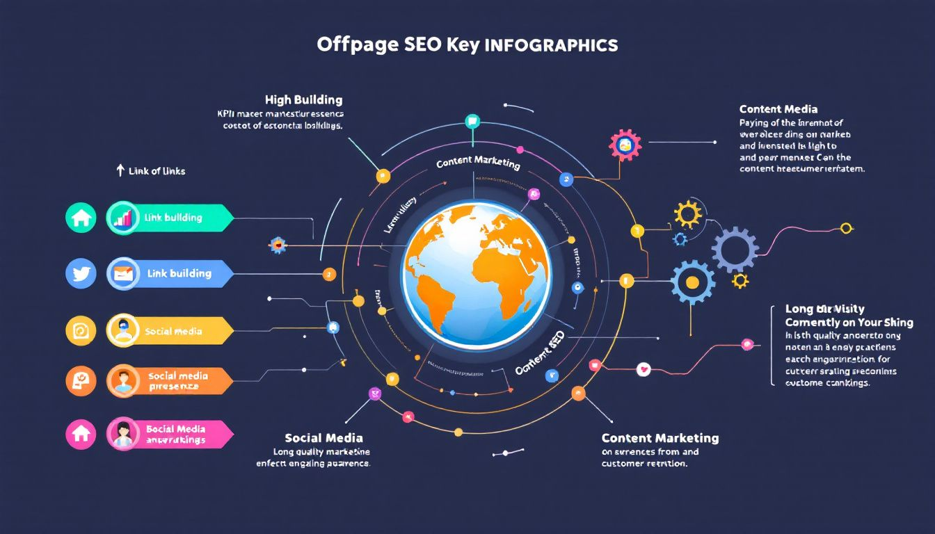 Ein Diagramm, das die Erfolgsmessung bei Offpage SEO zeigt, einschließlich wichtiger Kennzahlen und deren Bedeutung.