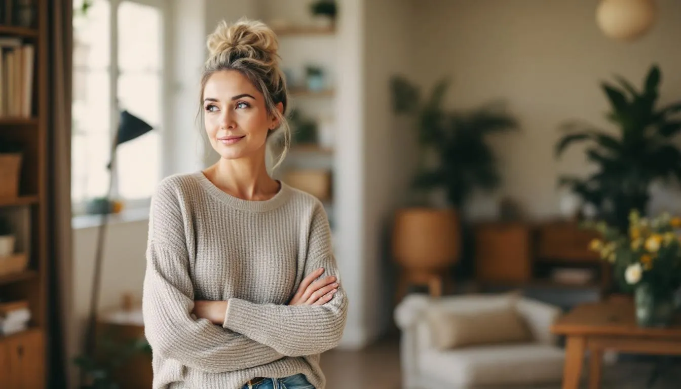 In der Abbildung sind Frauen in verschiedenen Lebensphasen zu sehen, die über die Wechseljahre und die Symptome wie Hitzewallungen und Schlafstörungen sprechen. Diese Darstellung thematisiert die Veränderungen und Herausforderungen, die während dieser wichtigen Lebensphase auftreten können.