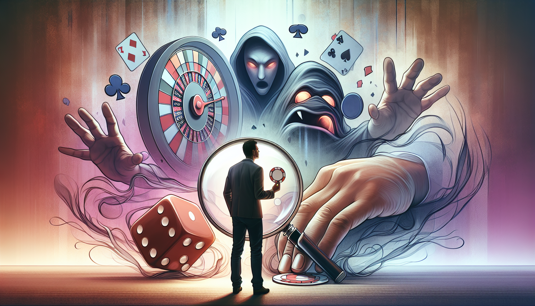 Illustration of identifying triggers for gambling addiction