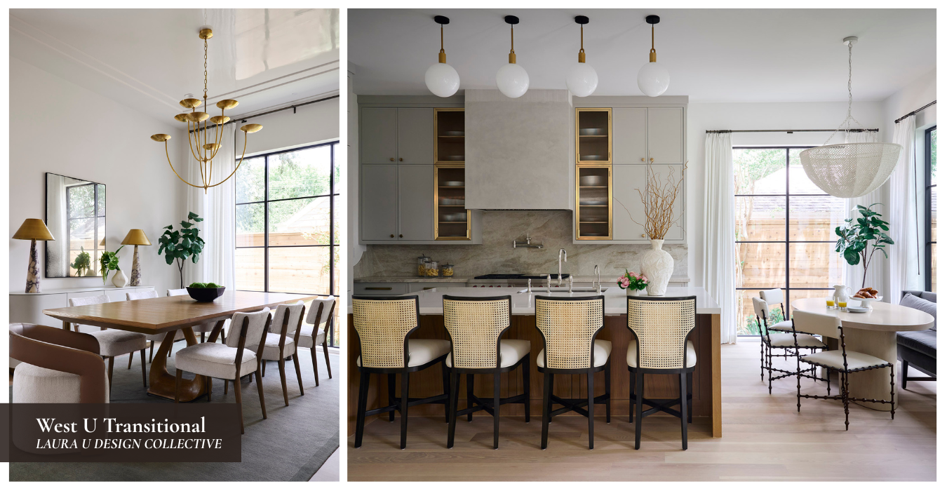 the dining room and kitchen of our West U Transitional Project