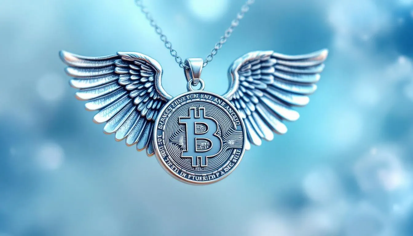 Bitcoin Angel symbolizing digital prosperity