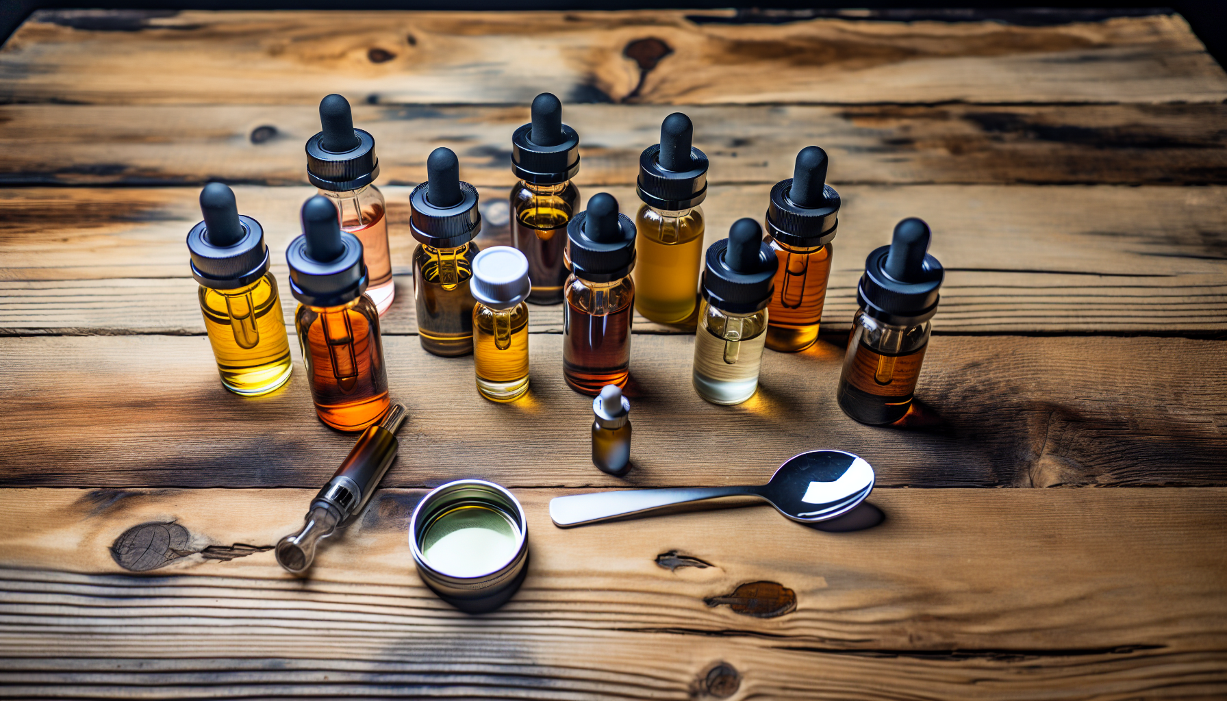 Variety of cannabis oil products