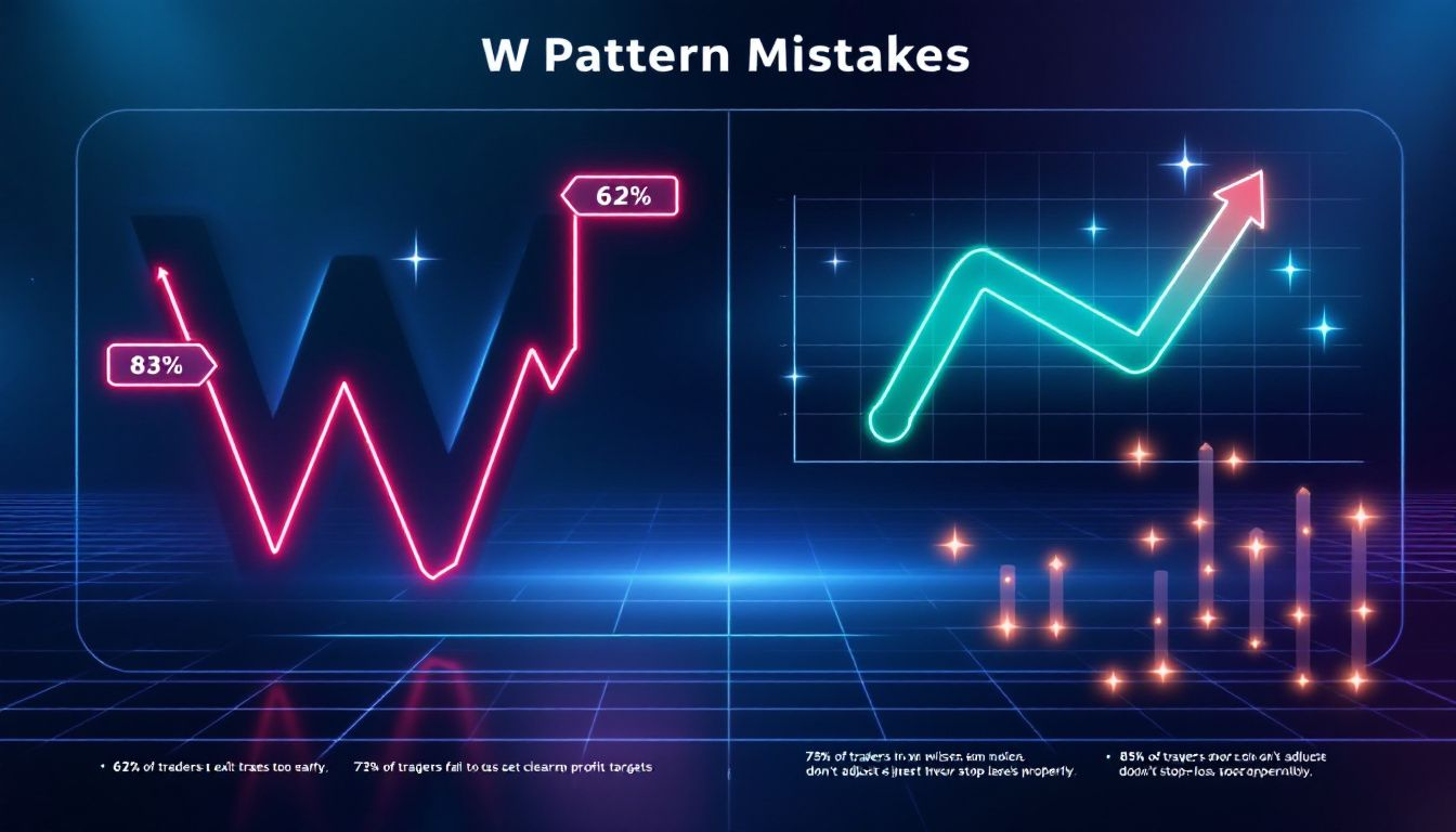 Common mistakes in W pattern trading.