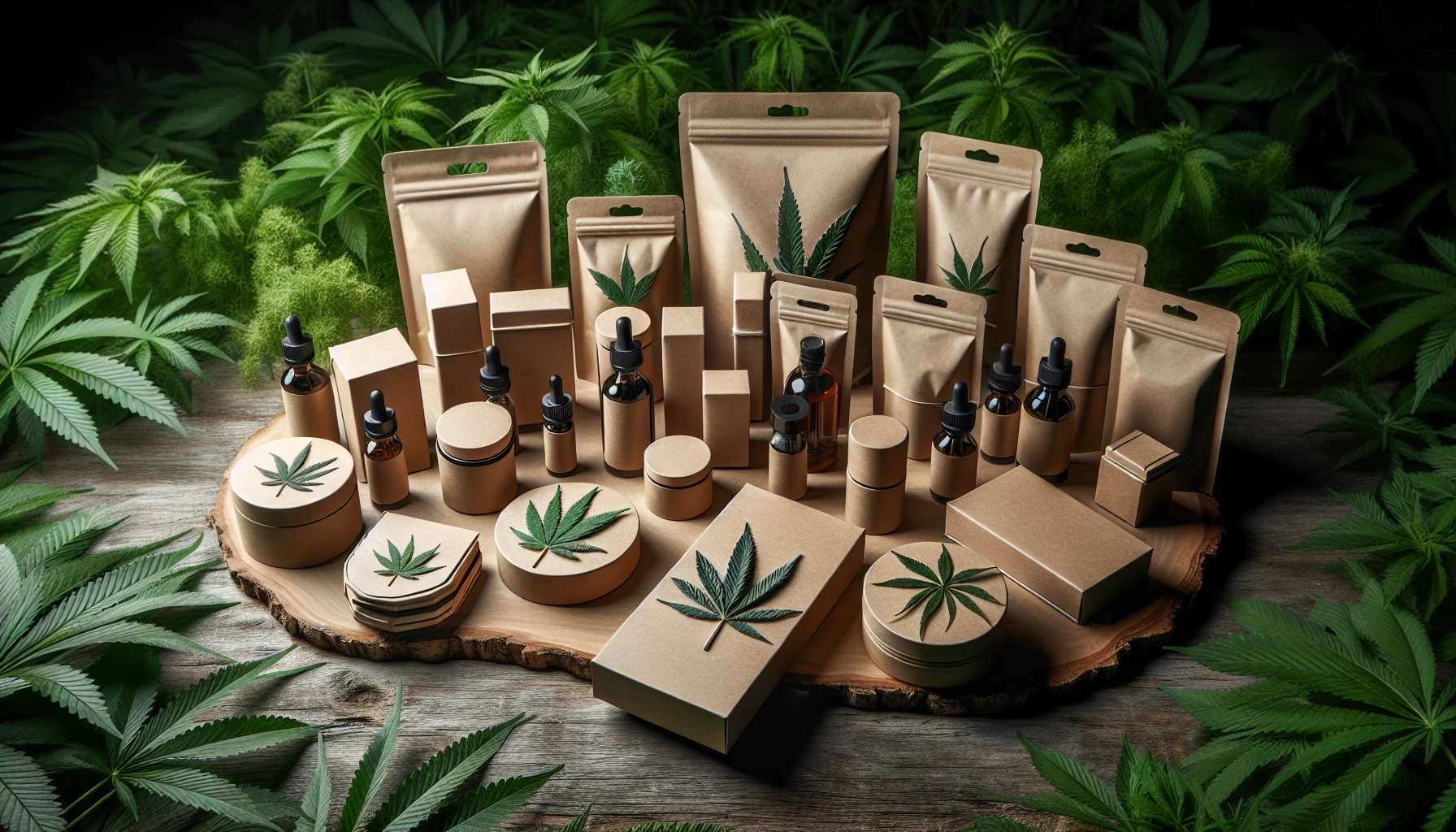 Eco-friendly Kraft paper packaging for CBD products