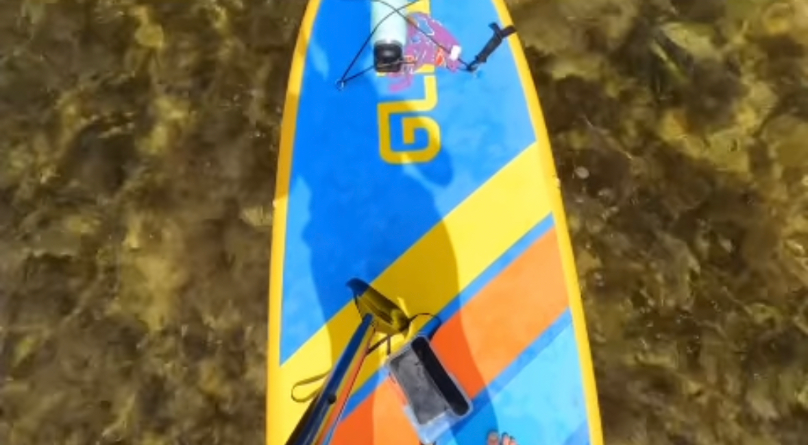rear cargo areas on an inflatable sup board is a stable board