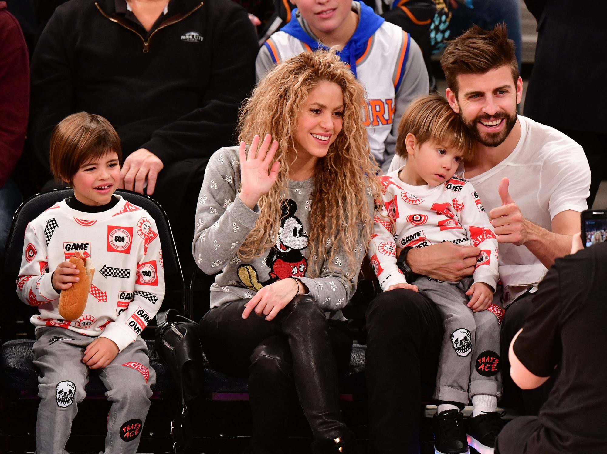 Shakira and Gerard's family