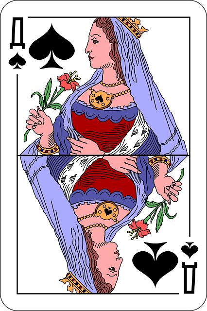 spades, queen, deck