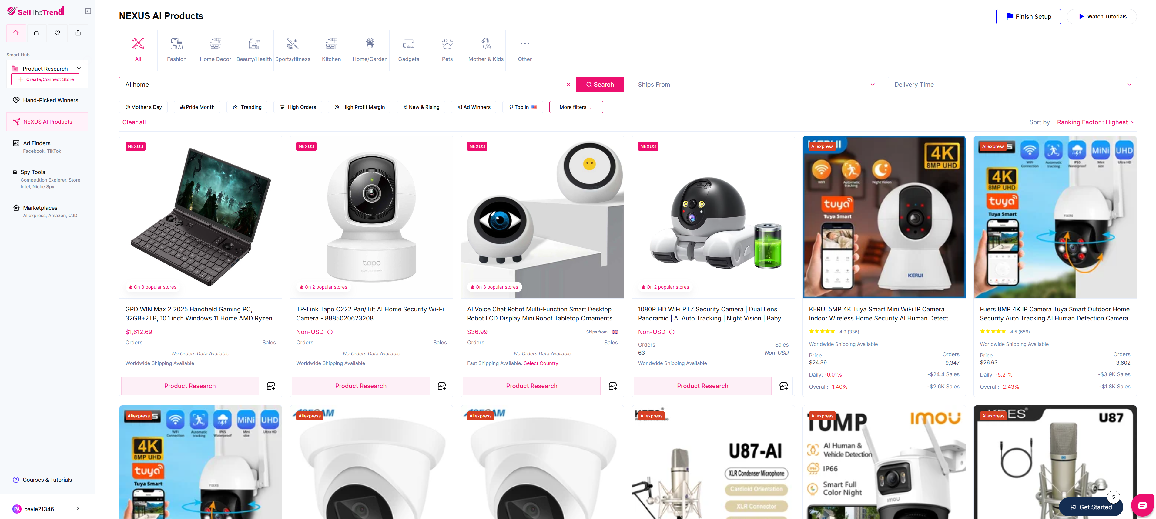 sell the trend ai home products