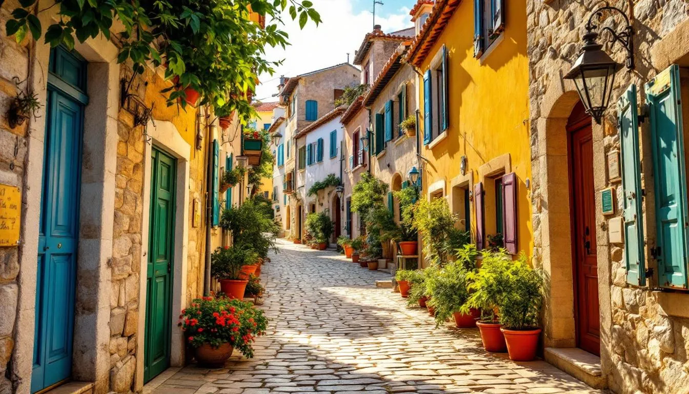 Stare Miasto Rodos z wąskimi uliczkami i średniowiecznymi budynkami.