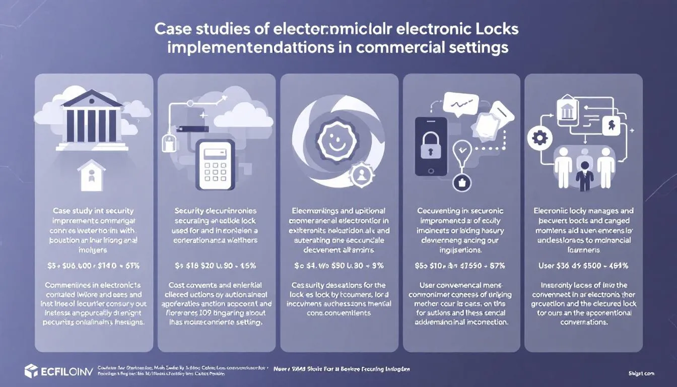 Successful case studies showcasing the implementation of electronic locks in various commercial settings.