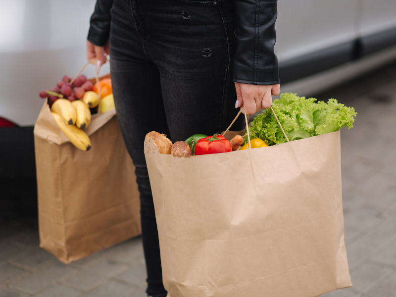 An illustration of a Flat-Bottomed Paper Bags