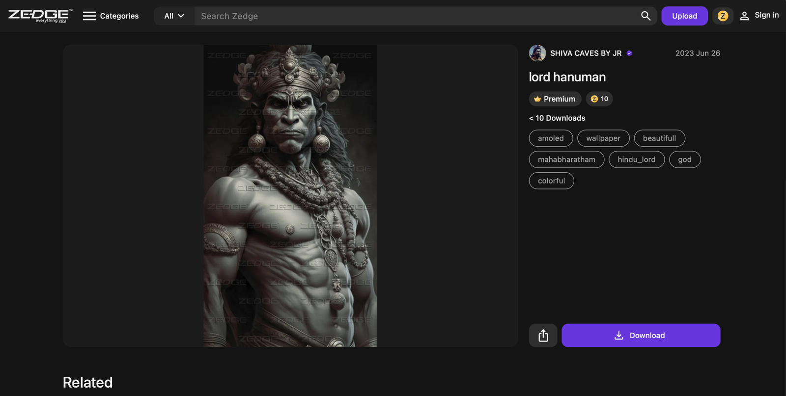 black hanuman wallpaper 4k