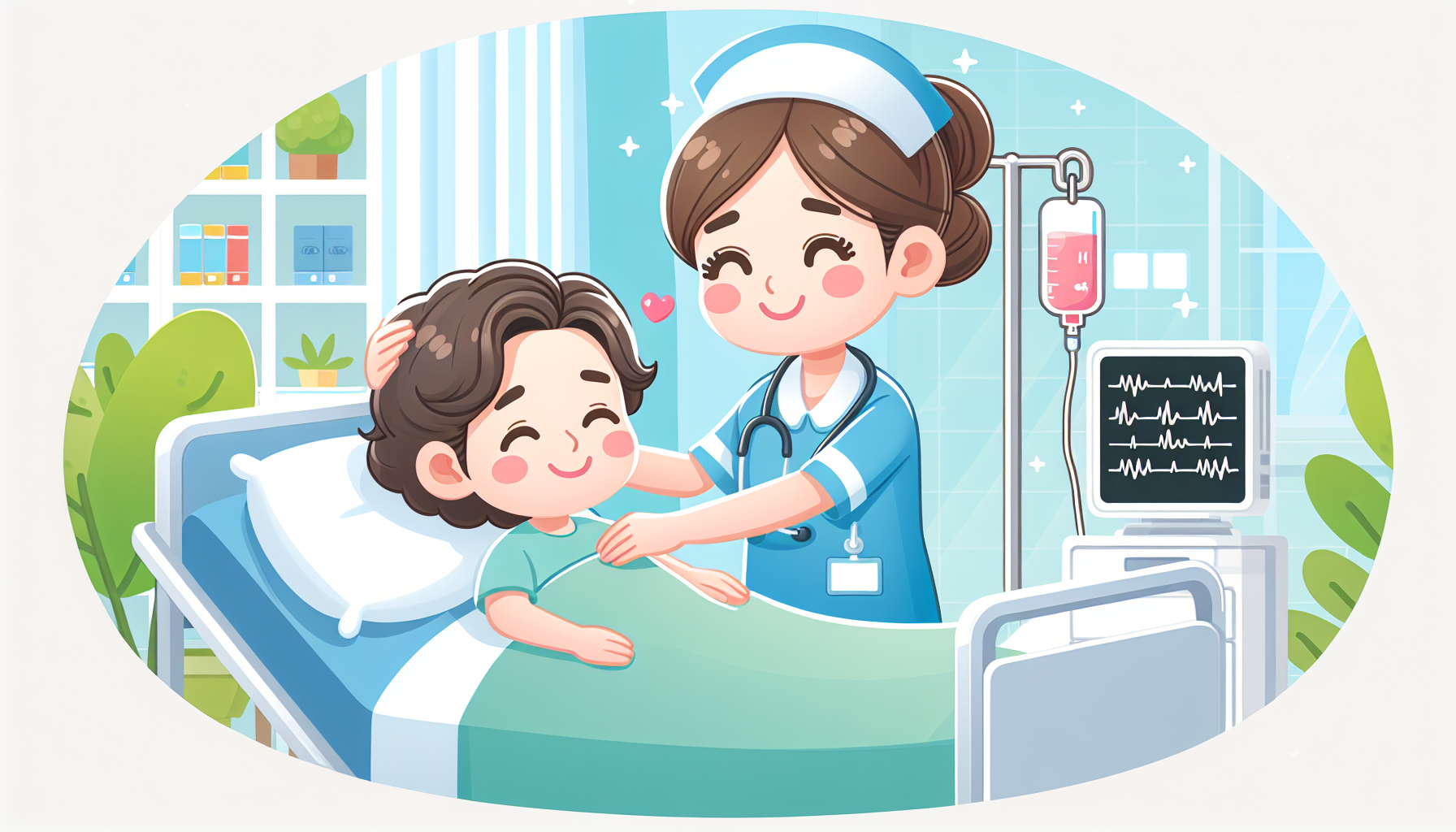 An illustration depicting the role of a certified nursing assistant in a healthcare setting.