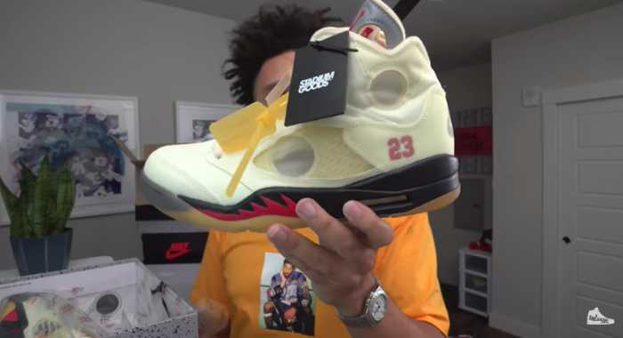 Off White Jordan 5 Sail Review and Unboxing