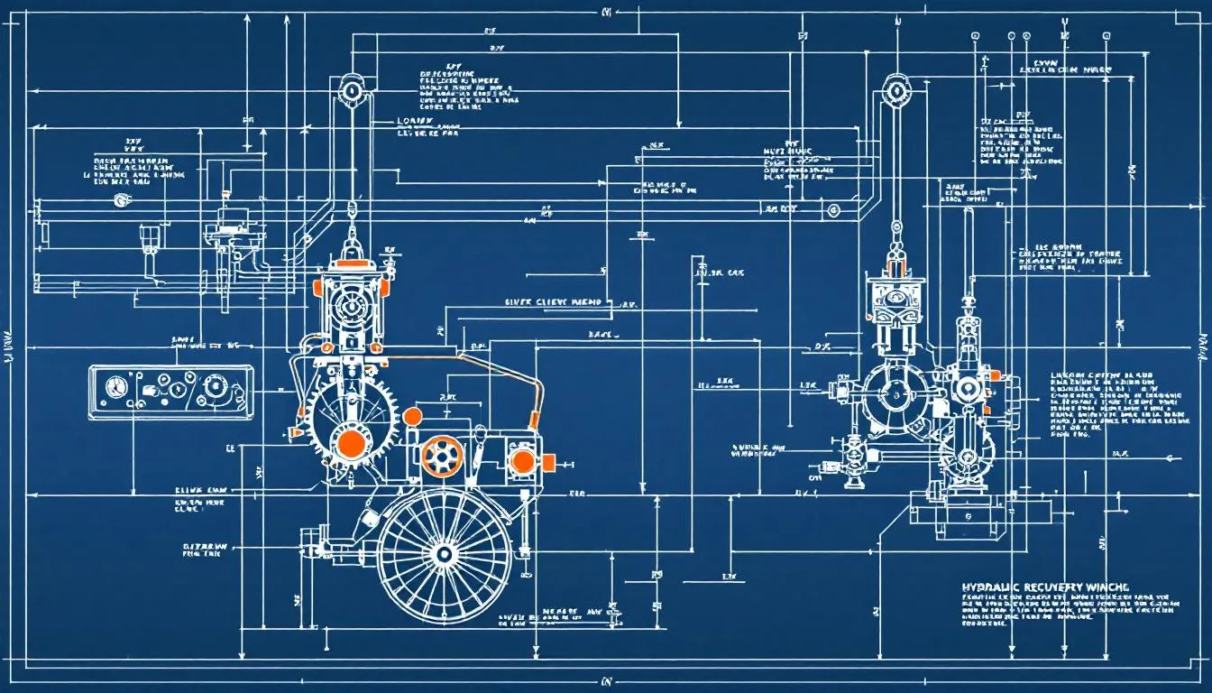 An overview of hydraulic recovery winches in action, showcasing their functionality.
