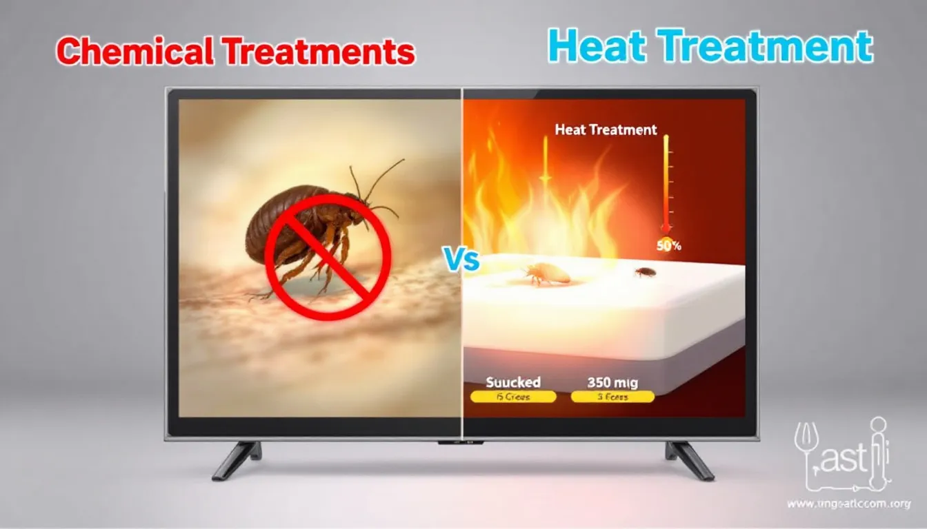 Advantages of heat treatment over chemical treatments for bed bugs.