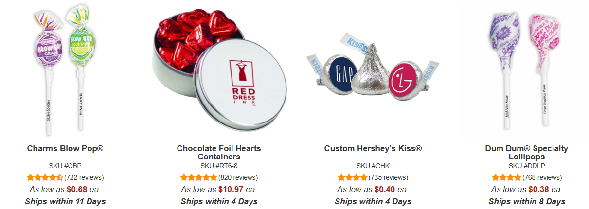 celebrate with candies