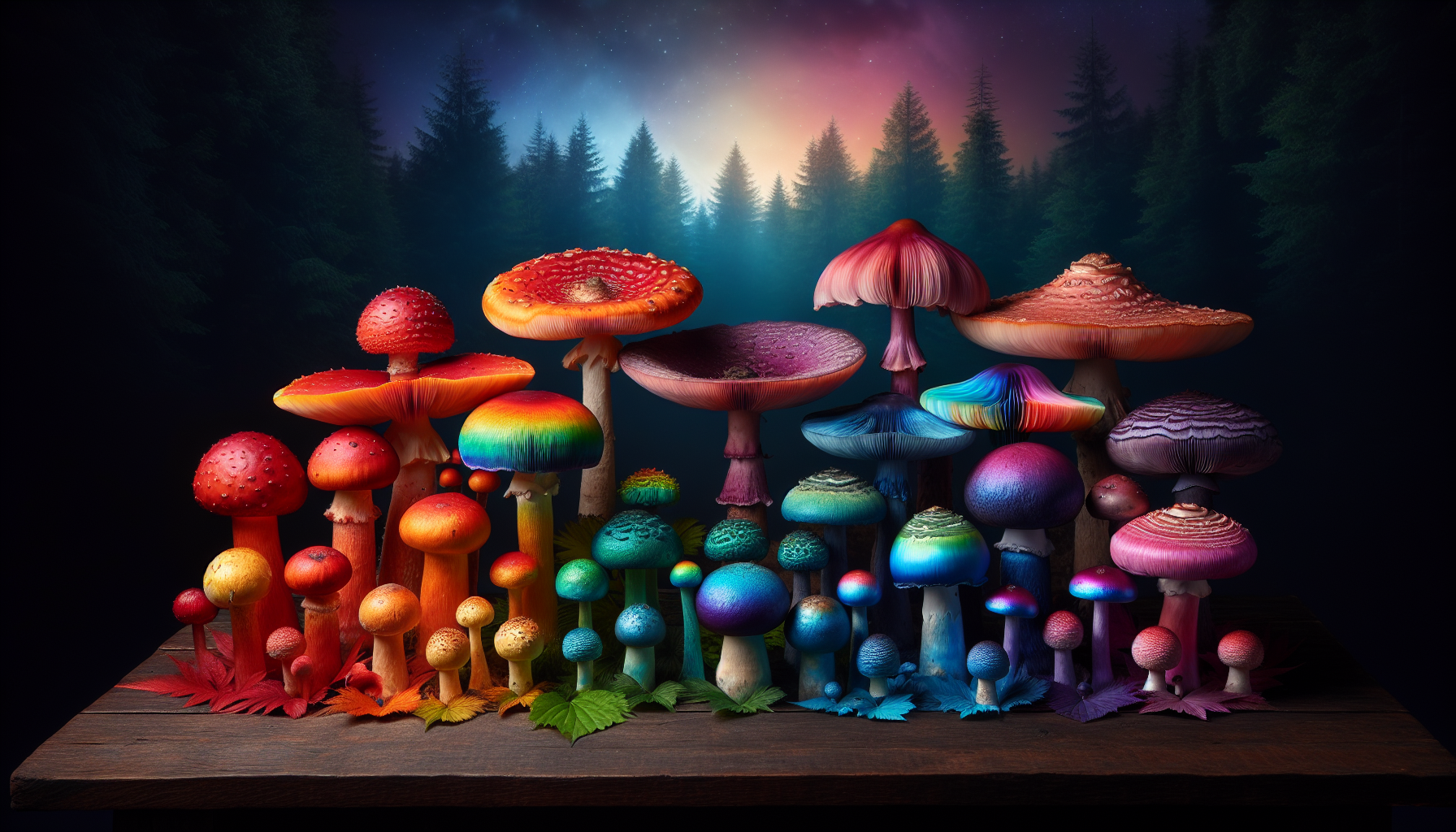 Illustration of premium magic mushrooms