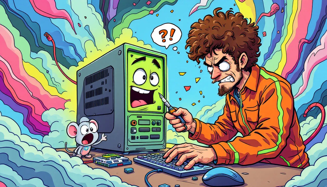 A technician upgrading a computer's hardware components for improved performance.