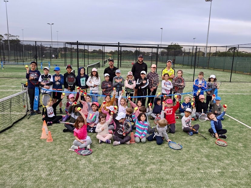 New connections established after a long day of tennis training