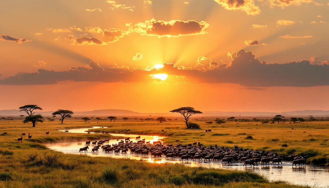 A stunning view of the Masai Mara landscape, showcasing the beauty of Kenya's budget safari packages.